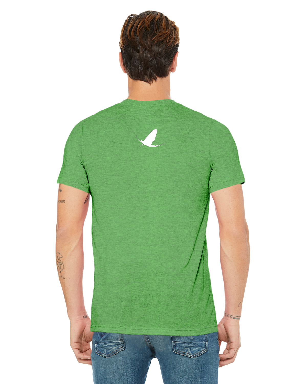 Watershed Fishing Apparel & Co. Classic Logo (White) Unisex Triblend T-Shirt