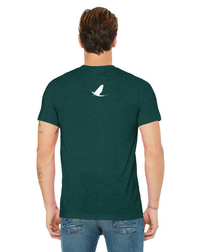 Watershed Fishing Apparel & Co. Classic Logo (White) Unisex Triblend T-Shirt