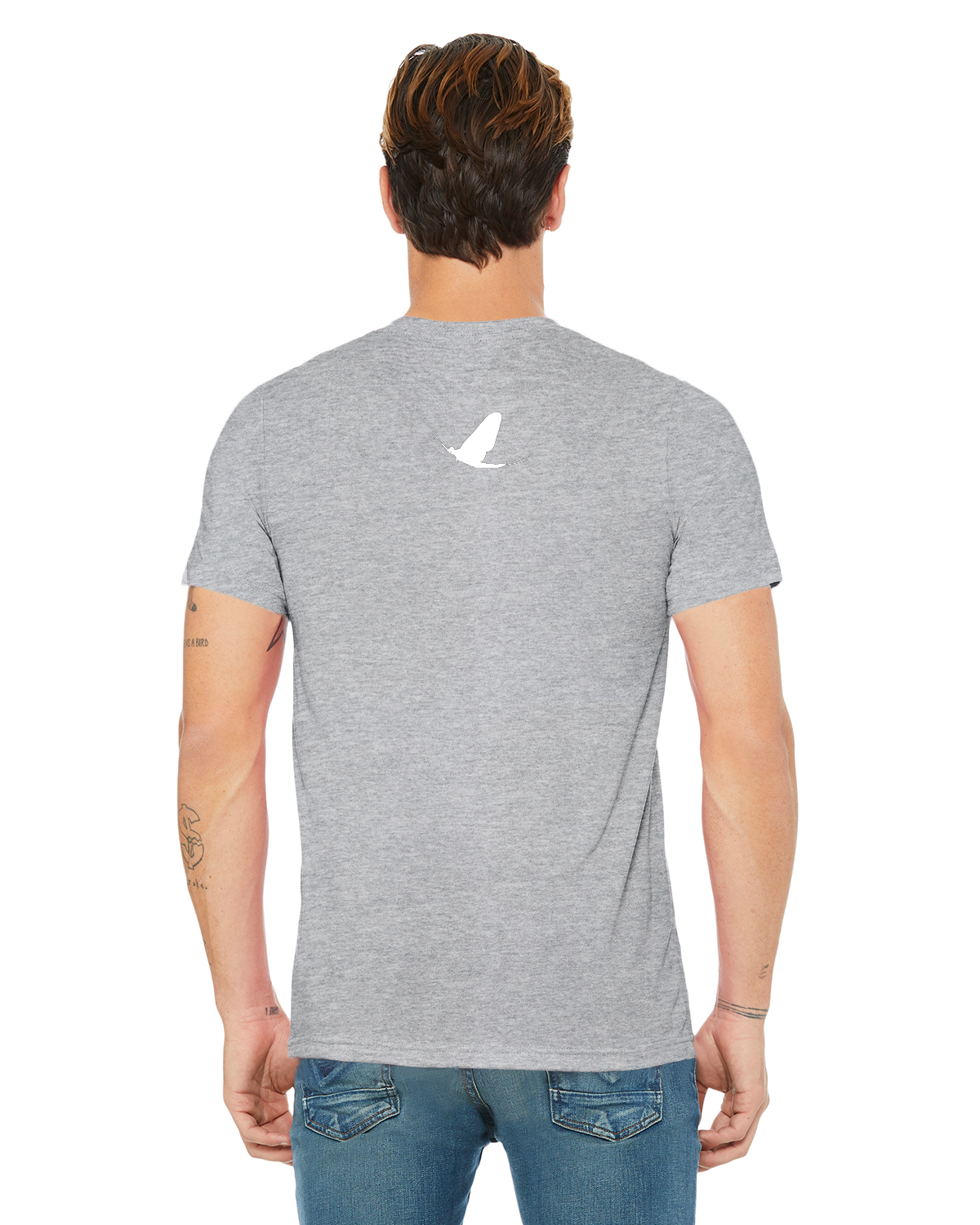 Watershed Fishing Apparel & Co. Classic Logo (White) Unisex Triblend T-Shirt