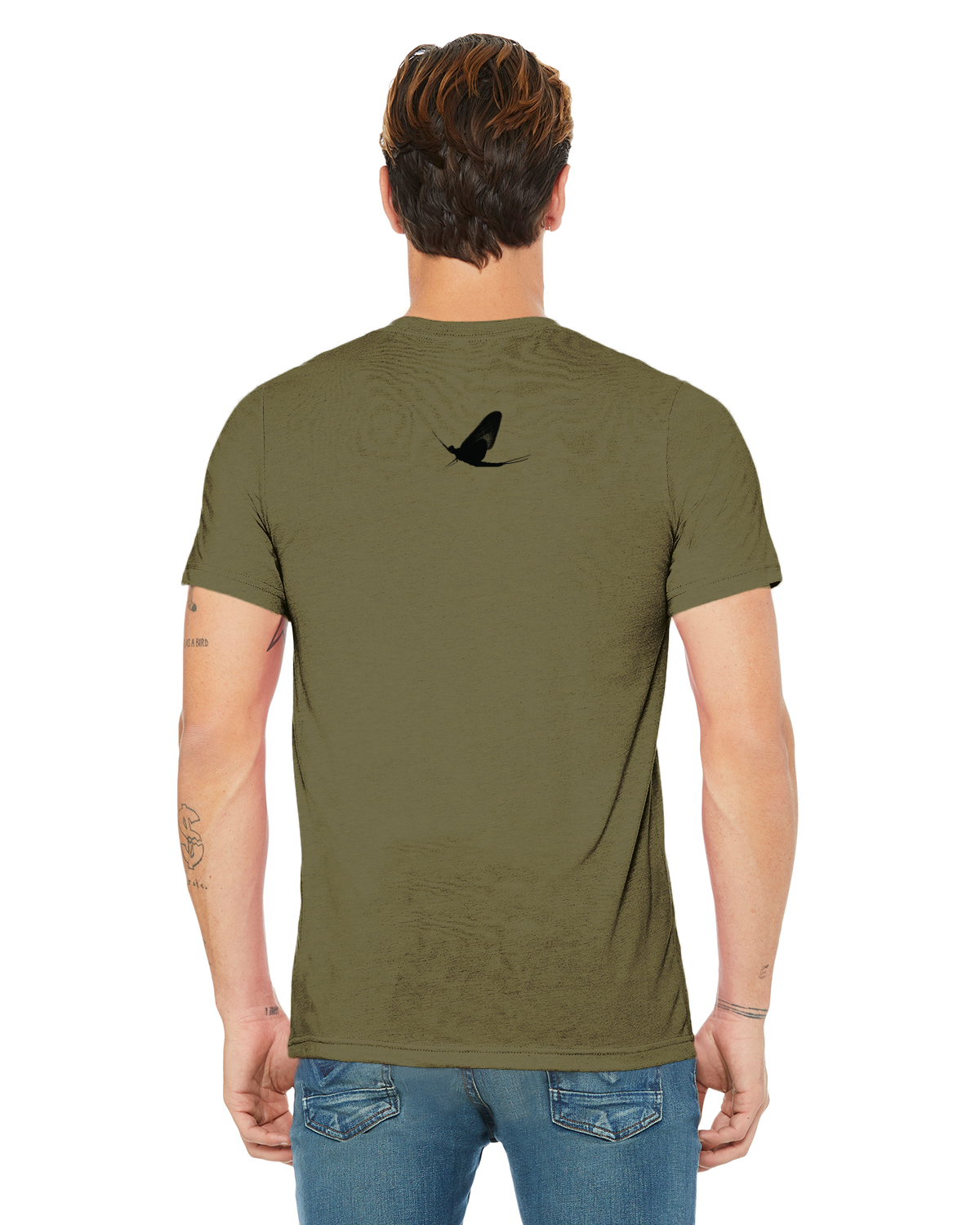 Watershed Fishing Apparel & Co. Classic Logo (Black) Unisex Triblend T-Shirt