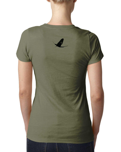 Watershed Fishing Apparel & Co. Classic Logo (Grey) Ladies' Triblend Crew