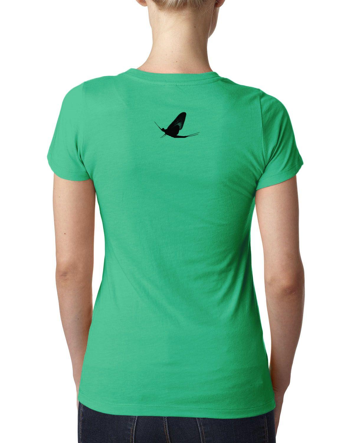 Watershed Fishing Apparel & Co. Classic Logo (Grey) Ladies' Triblend Crew