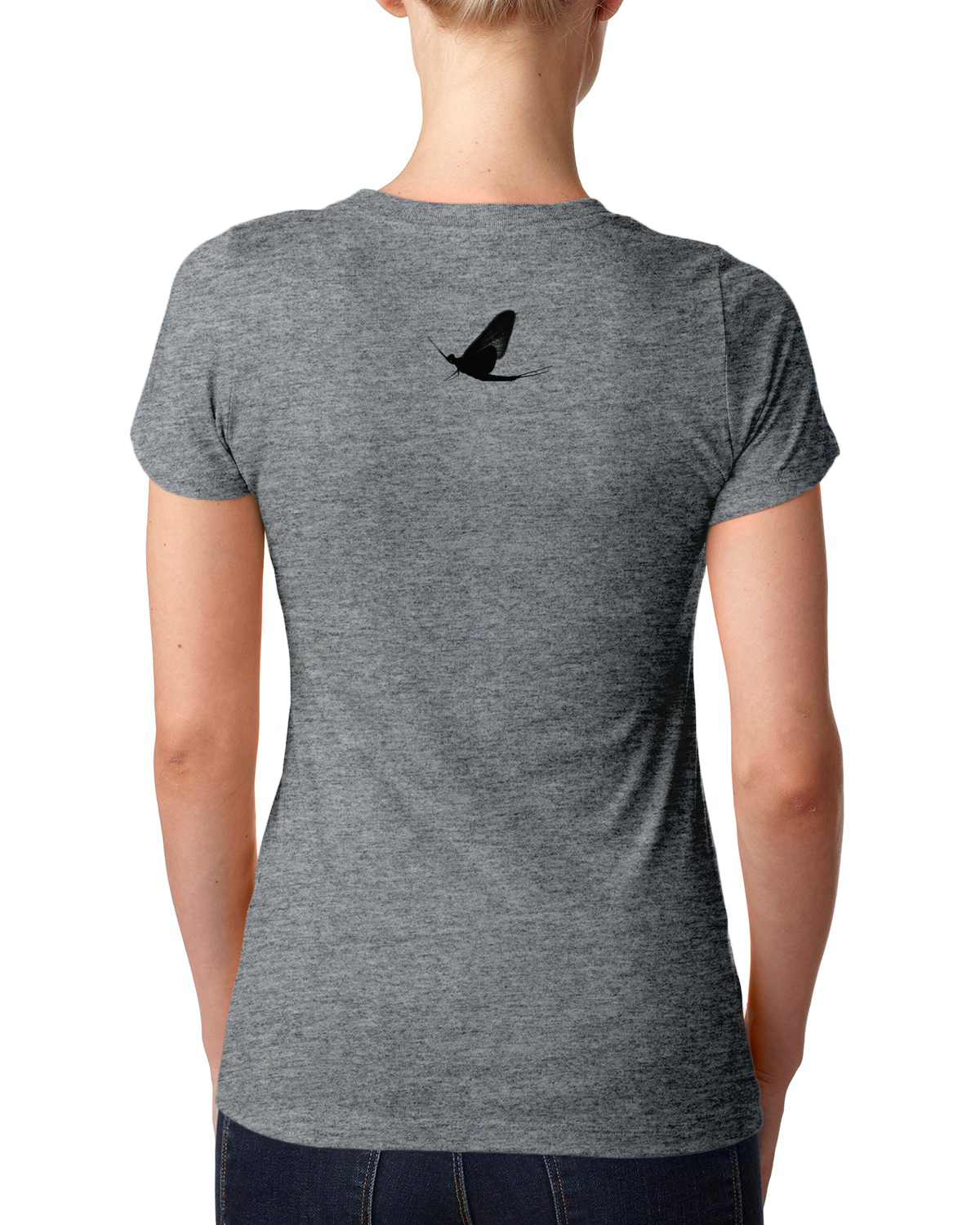 Watershed Fishing Apparel & Co. Classic Logo (Grey) Ladies' Triblend Crew