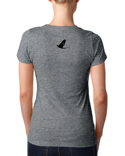Watershed Fishing Apparel & Co. Classic Logo (Grey) Ladies' Triblend Crew