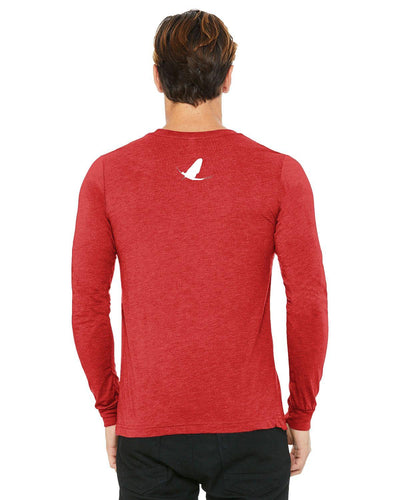 Watershed Fishing Apparel & Co. Classic Logo (Light Grey) Unisex Jersey Long-Sleeve T-Shirt