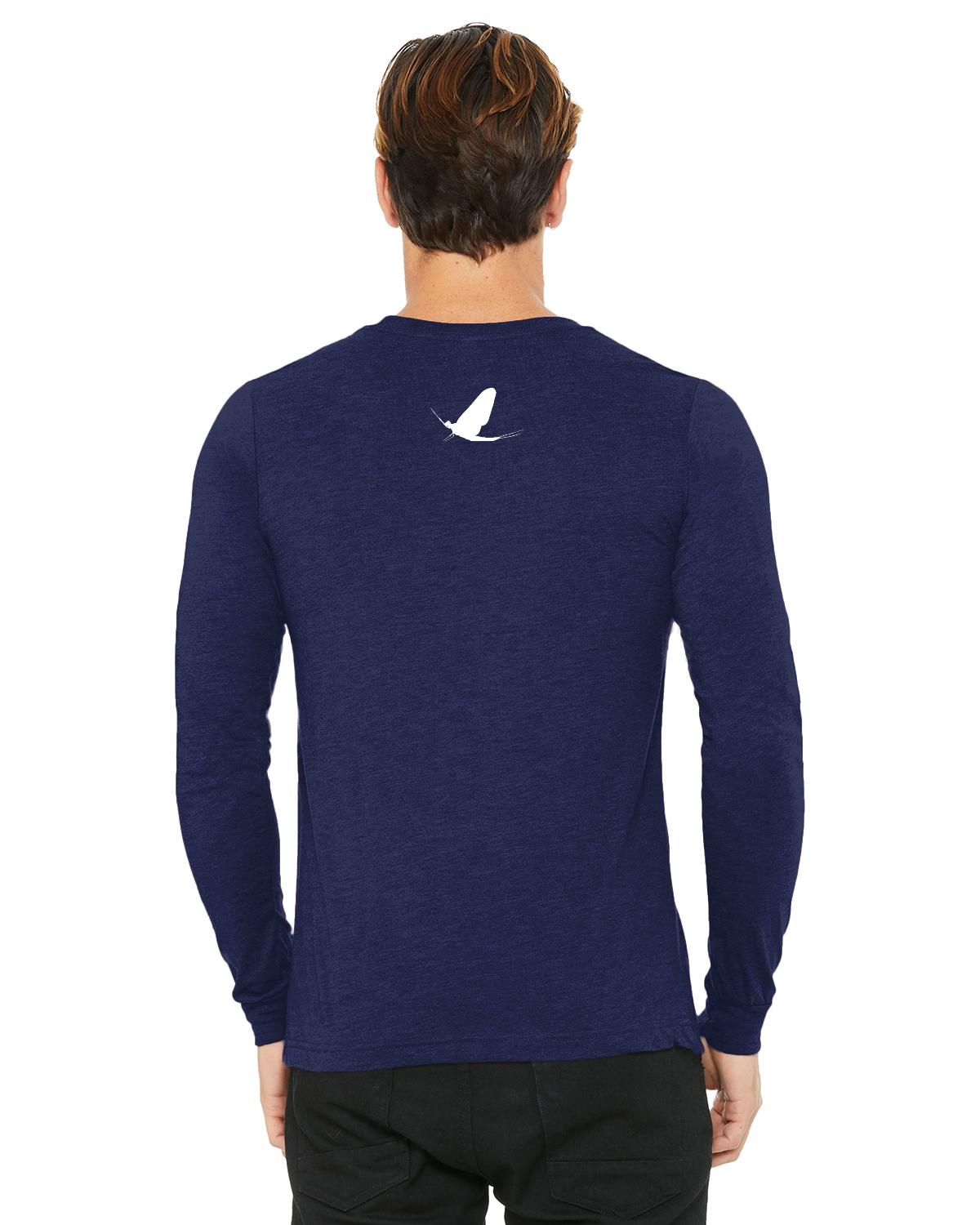 Watershed Fishing Apparel & Co. Classic Logo (Light Grey) Unisex Jersey Long-Sleeve T-Shirt