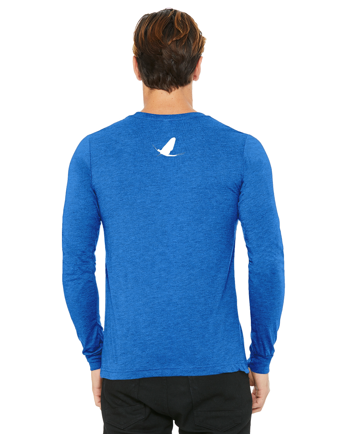 Watershed Fishing Apparel & Co. Classic Logo (Light Grey) Unisex Jersey Long-Sleeve T-Shirt