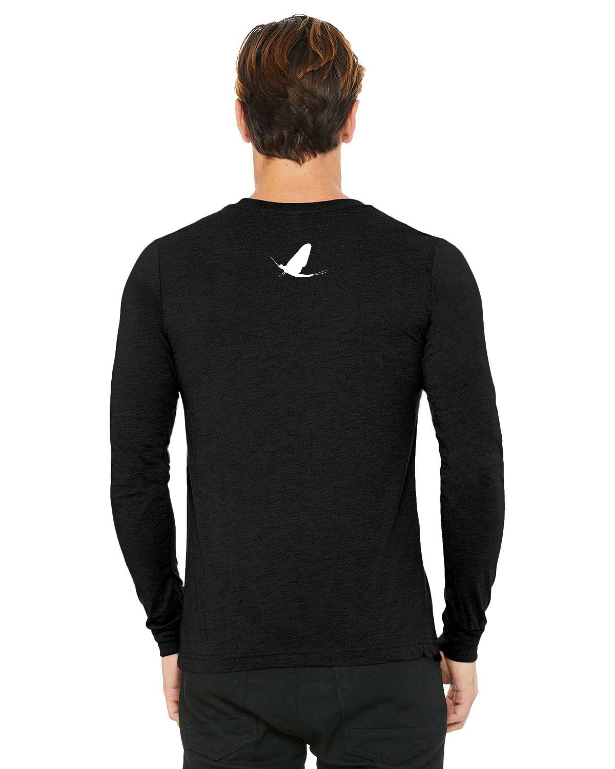 Watershed Fishing Apparel & Co. Classic Logo (Light Grey) Unisex Jersey Long-Sleeve T-Shirt