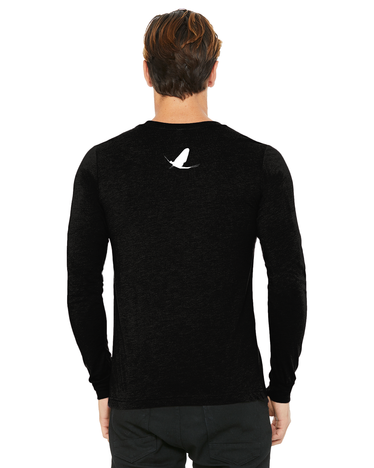 Watershed Fishing Apparel & Co. Classic Logo (Light Grey) Unisex Jersey Long-Sleeve T-Shirt