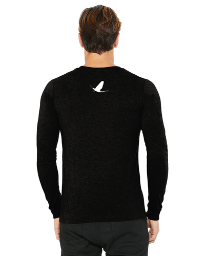 Watershed Fishing Apparel & Co. Classic Logo (Light Grey) Unisex Jersey Long-Sleeve T-Shirt