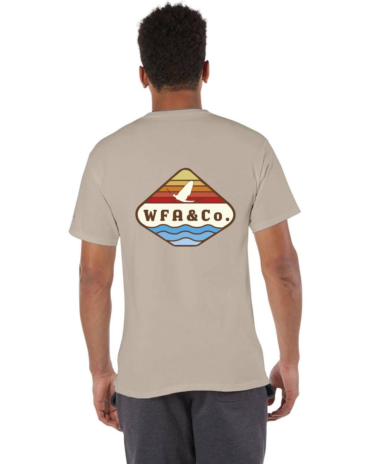 Watershed Fishing Apparel & Co. Signature Series Mayfly Sunset Champion Short-Sleeve T-Shirt