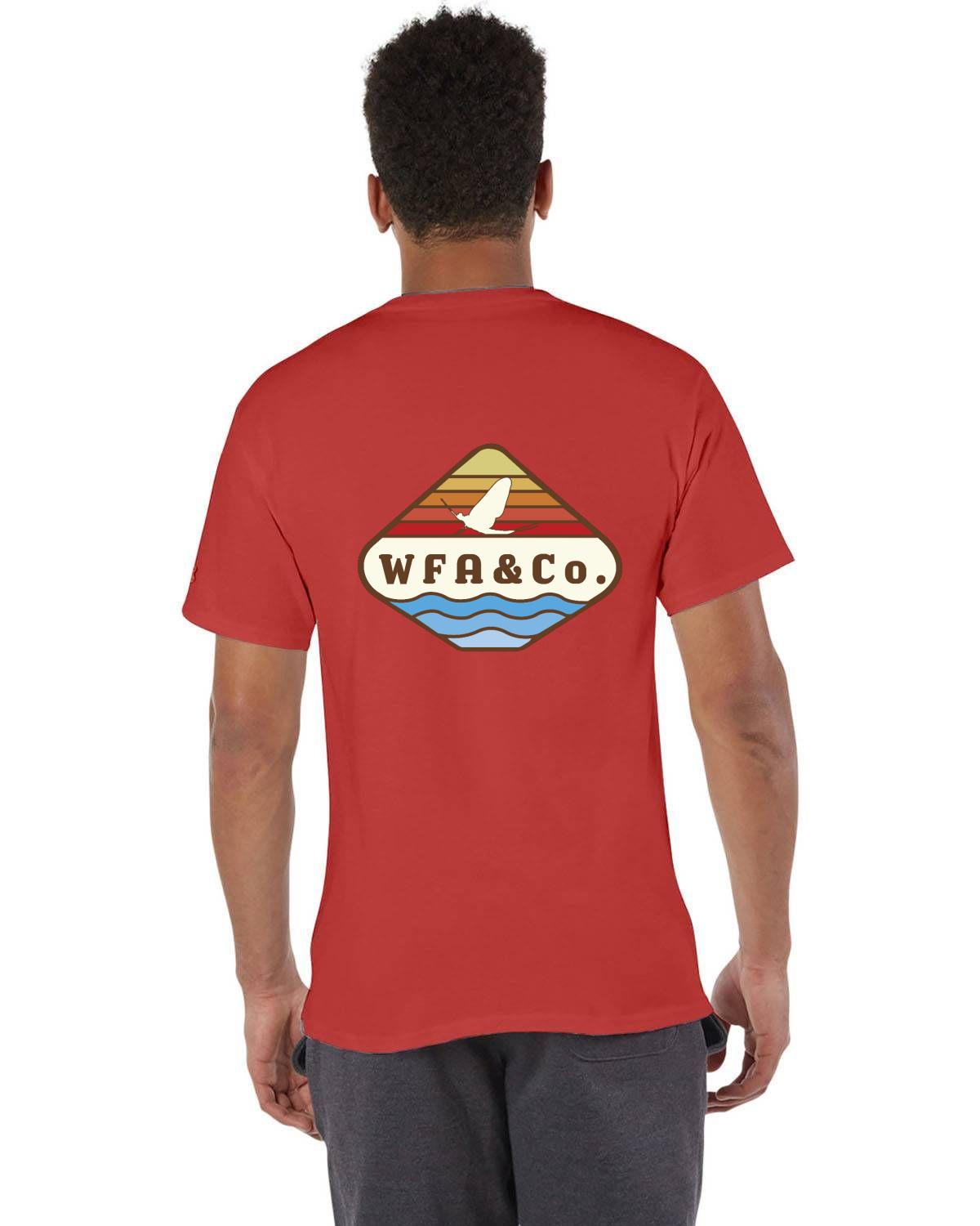 Watershed Fishing Apparel & Co. Signature Series Mayfly Sunset Champion Short-Sleeve T-Shirt