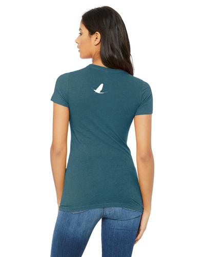 Watershed Fishing Apparel & Co. Classic Logo (White) Ladies' 'The Favorite' T-Shirt