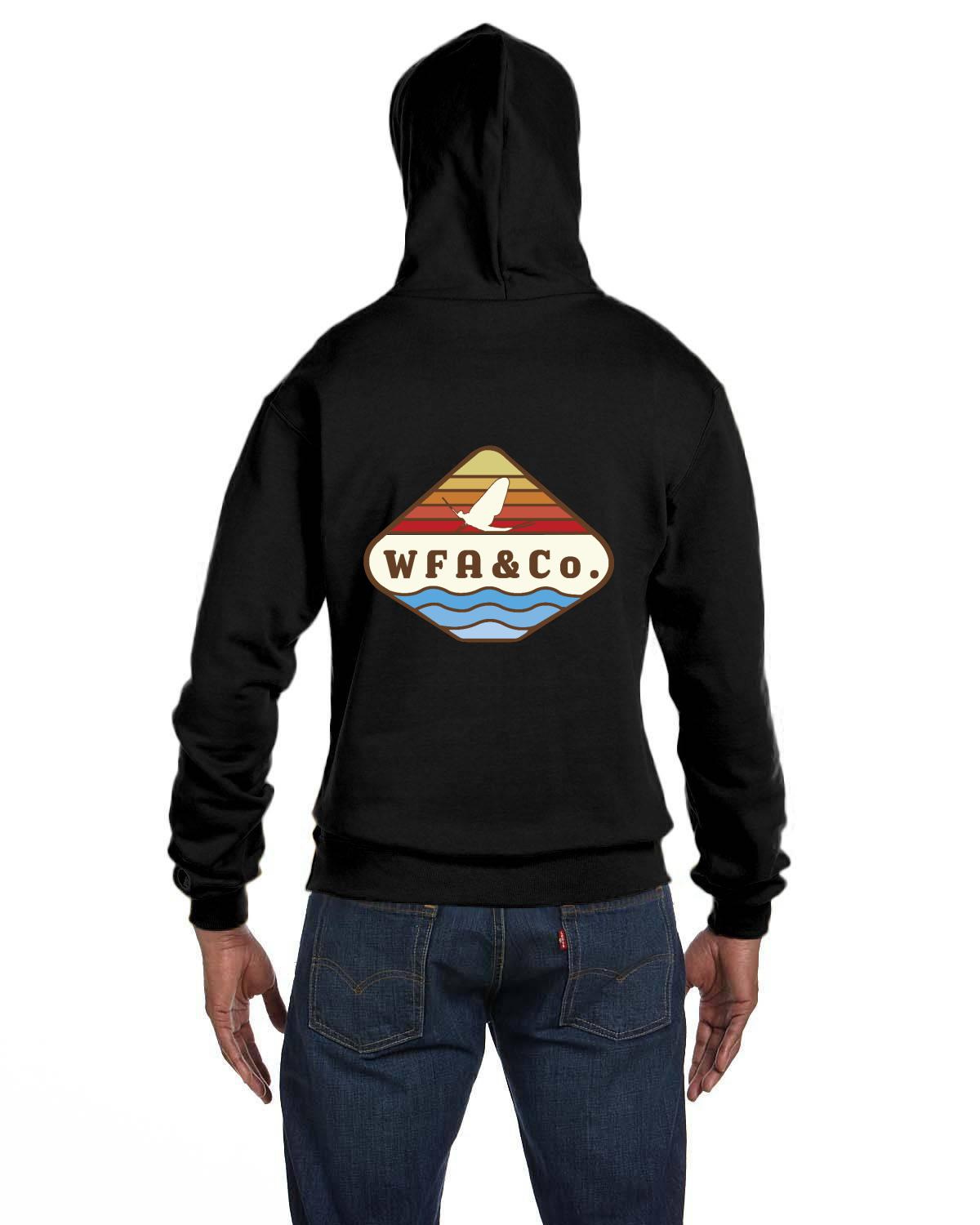 Watershed Fishing Apparel & Co. Signature Series Mayfly Sunset Champion Double Dry Eco Hoodie