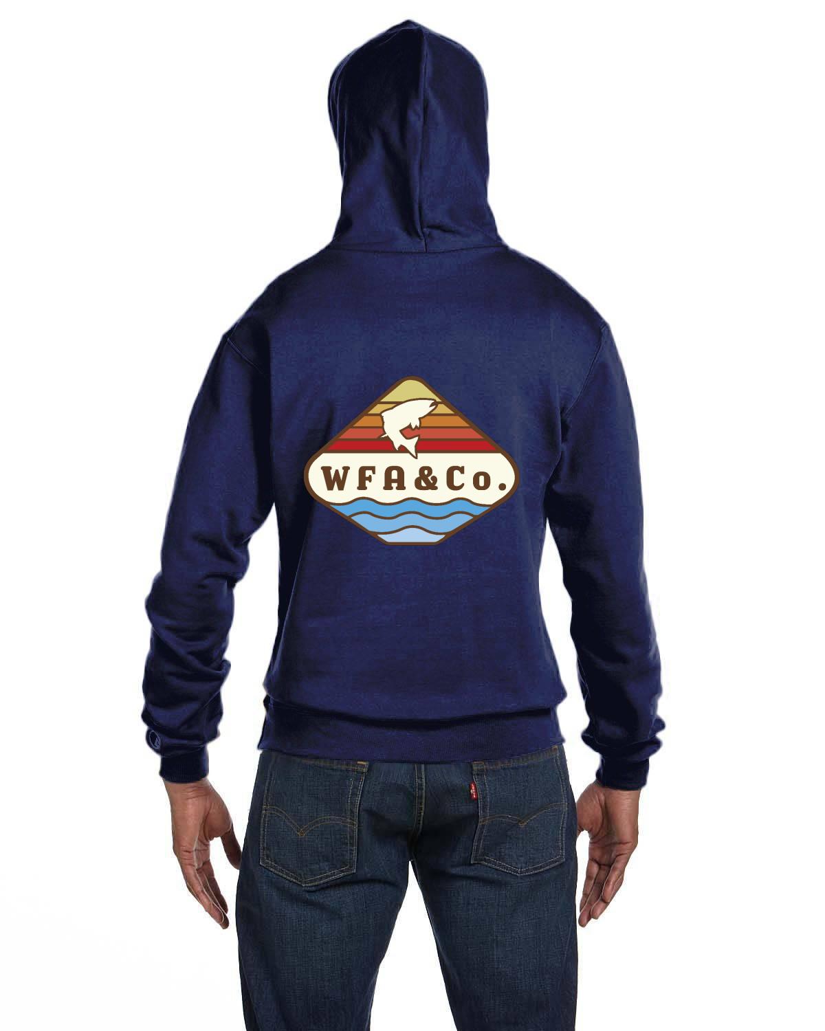 Watershed Fishing Apparel & Co. Signature Series Trout Sunset Champion Double Dry Eco Hoodie