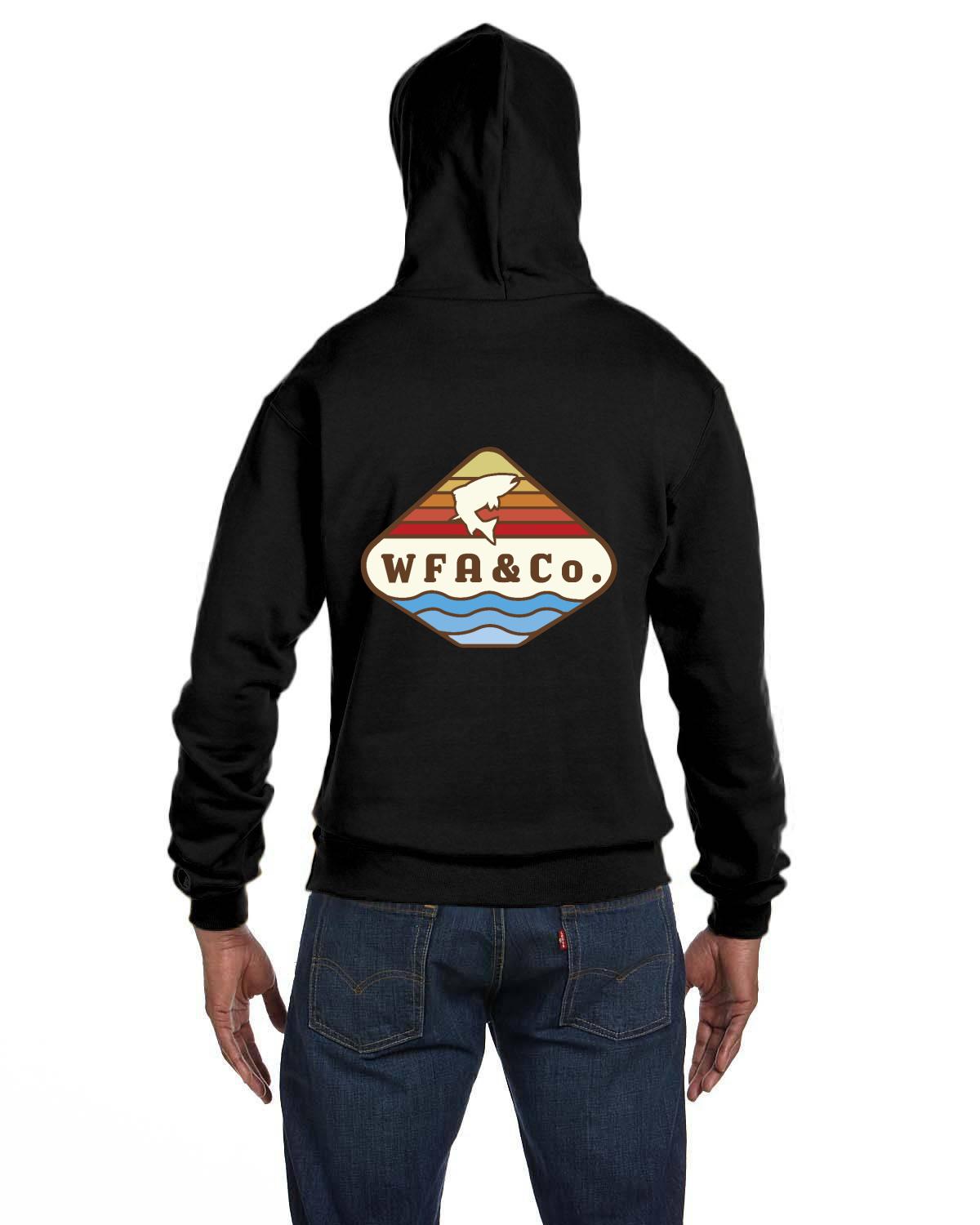 Watershed Fishing Apparel & Co. Signature Series Trout Sunset Champion Double Dry Eco Hoodie