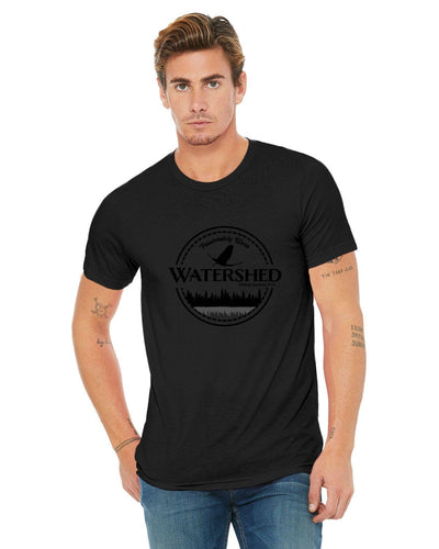 Watershed Fishing Apparel & Co. Classic Logo (Black) Unisex Triblend T-Shirt