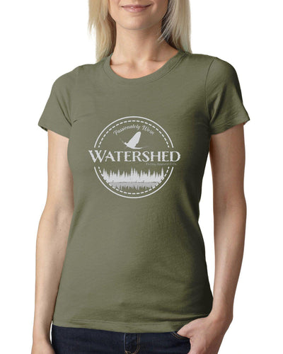 Watershed Fishing Apparel & Co. Classic Logo (Grey) Ladies' Triblend Crew