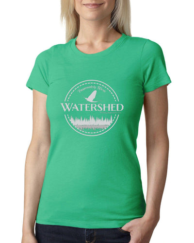 Watershed Fishing Apparel & Co. Classic Logo (Grey) Ladies' Triblend Crew