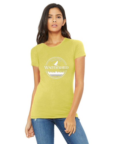 Watershed Fishing Apparel & Co. Classic Logo (White) Ladies' 'The Favorite' T-Shirt