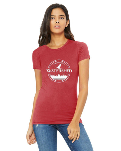 Watershed Fishing Apparel & Co. Classic Logo (White) Ladies' 'The Favorite' T-Shirt