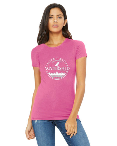 Watershed Fishing Apparel & Co. Classic Logo (White) Ladies' 'The Favorite' T-Shirt