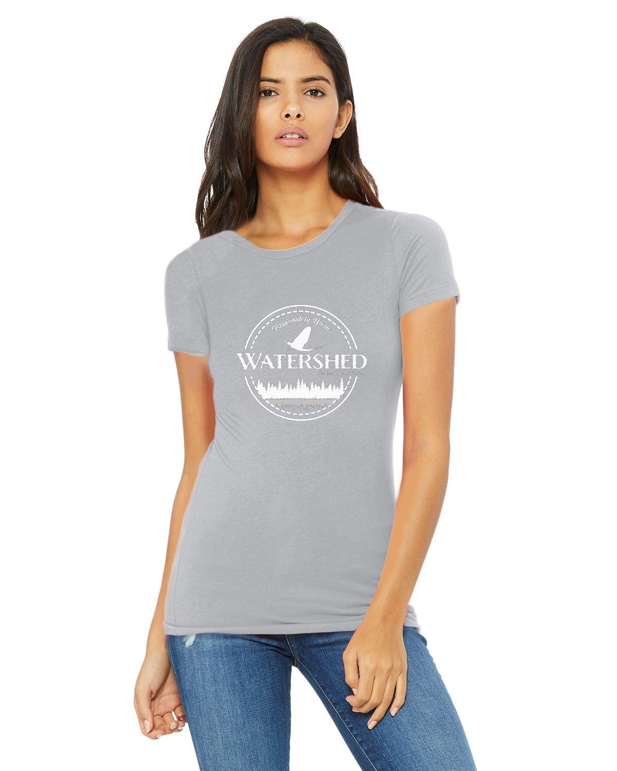 Watershed Fishing Apparel & Co. Classic Logo (White) Ladies' 'The Favorite' T-Shirt