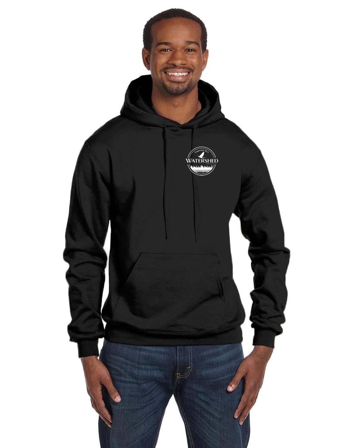 Watershed Fishing Apparel & Co. Signature Series Mayfly Sunset Champion Double Dry Eco Hoodie