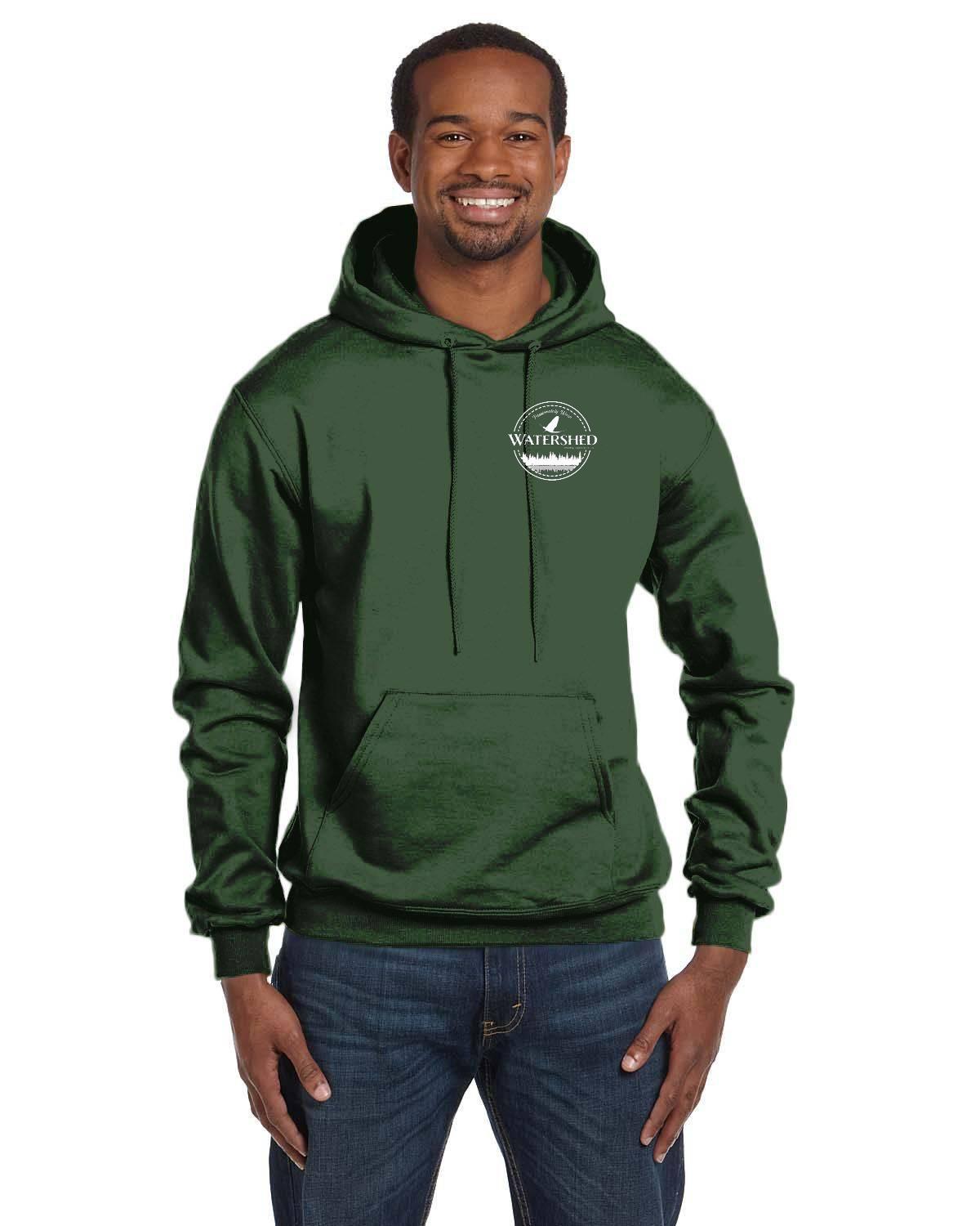 Watershed Fishing Apparel & Co. Signature Series Trout Sunset Champion Double Dry Eco Hoodie