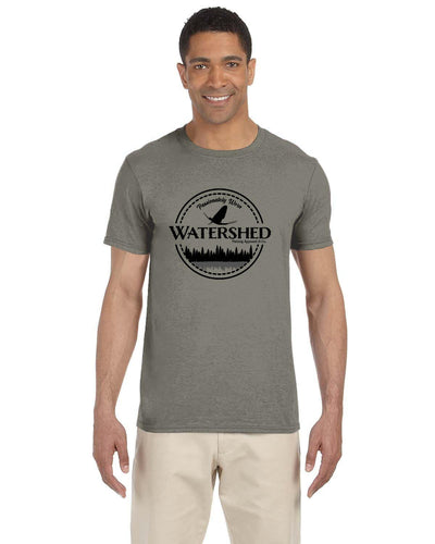 Watershed Fishing Apparel & Co. Classic Logo (Black) Soft Feel T-Shirt