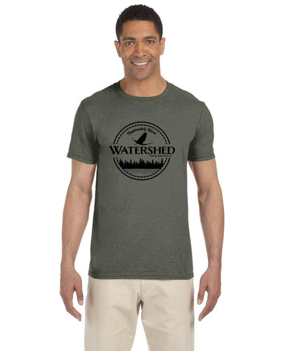 Watershed Fishing Apparel & Co. Classic Logo (Black) Soft Feel T-Shirt