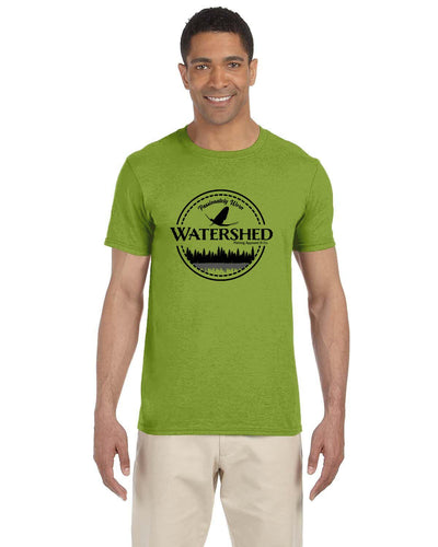 Watershed Fishing Apparel & Co. Classic Logo (Black) Soft Feel T-Shirt