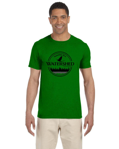 Watershed Fishing Apparel & Co. Classic Logo (Black) Soft Feel T-Shirt