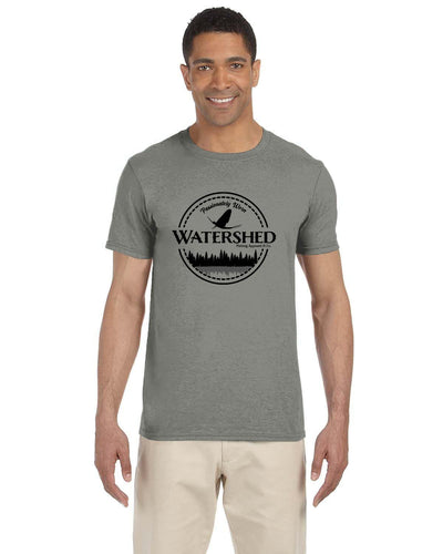 Watershed Fishing Apparel & Co. Classic Logo (Black) Soft Feel T-Shirt