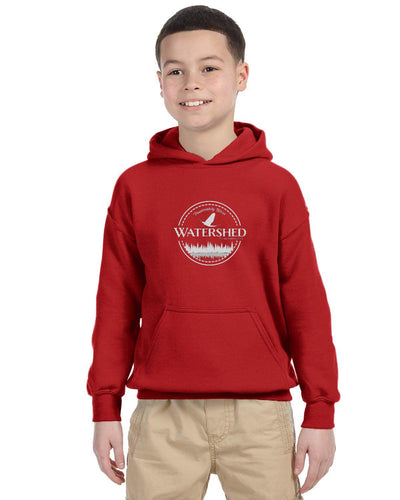 Watershed Fishing Apparel & Co. Classic Logo (Light Grey) Youth Hoodie