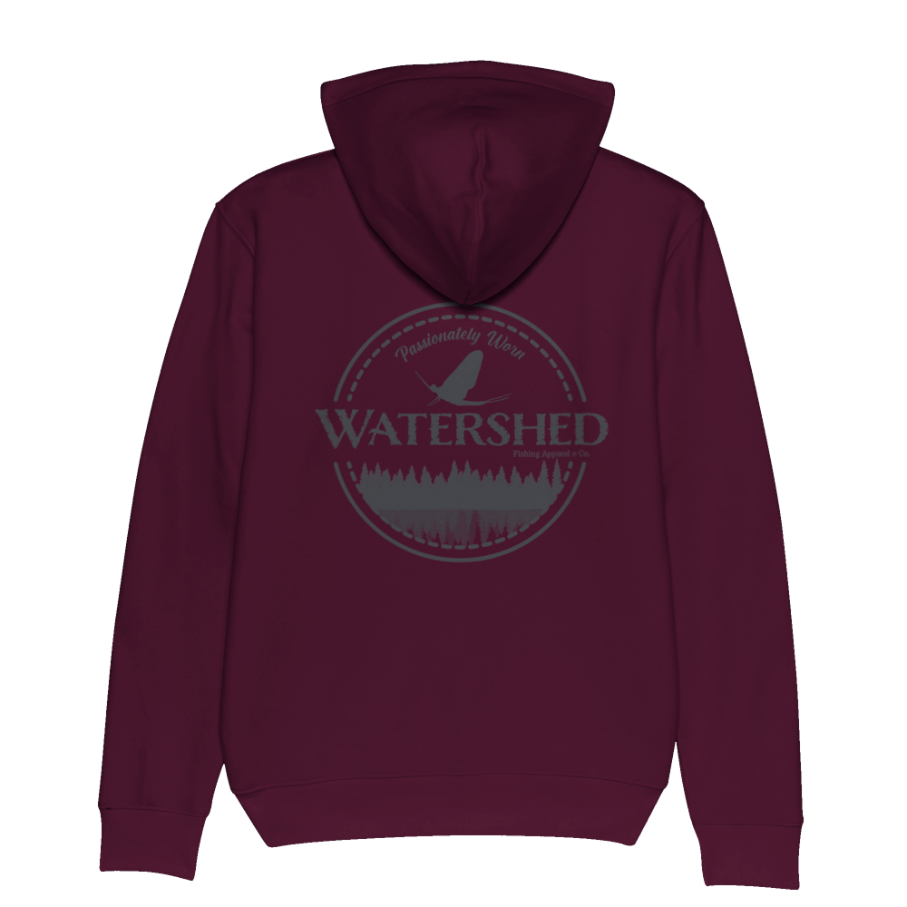 Watershed Fishing Apparel & Co. Mayfly Organic Unisex Pullover Hoodie