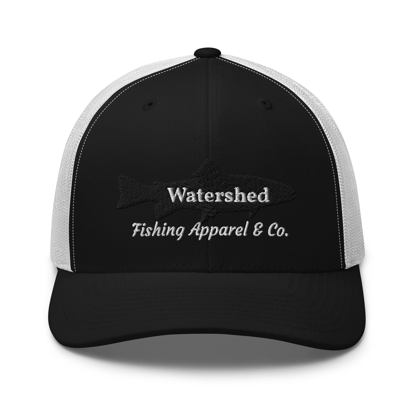 Watershed Fishing Apparel & Co. Embroidered Trout Trucker Cap