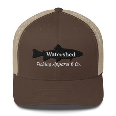 Watershed Fishing Apparel & Co. Embroidered Trout Trucker Cap