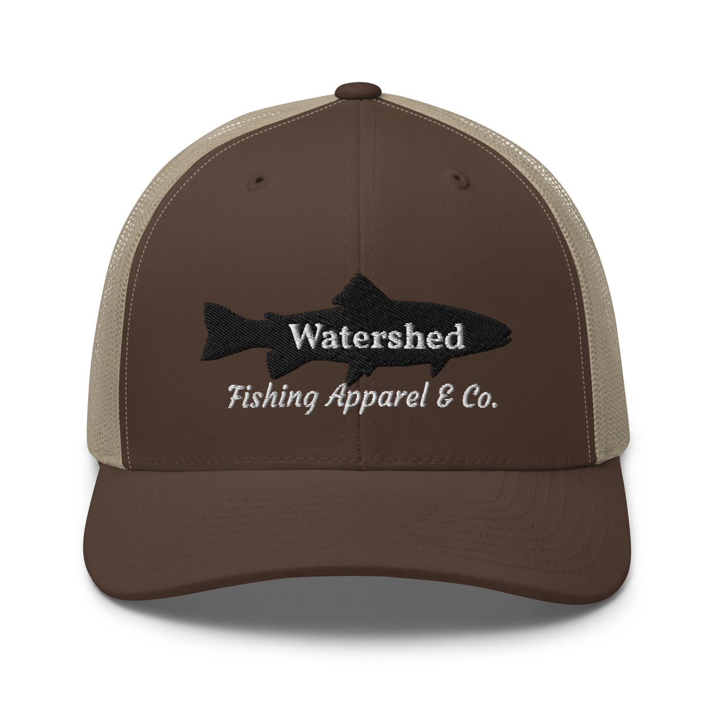 Watershed Fishing Apparel & Co. Embroidered Trout Trucker Cap