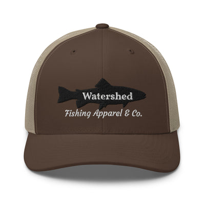 Watershed Fishing Apparel & Co. Embroidered Trout Trucker Cap
