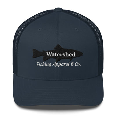 Watershed Fishing Apparel & Co. Embroidered Trout Trucker Cap