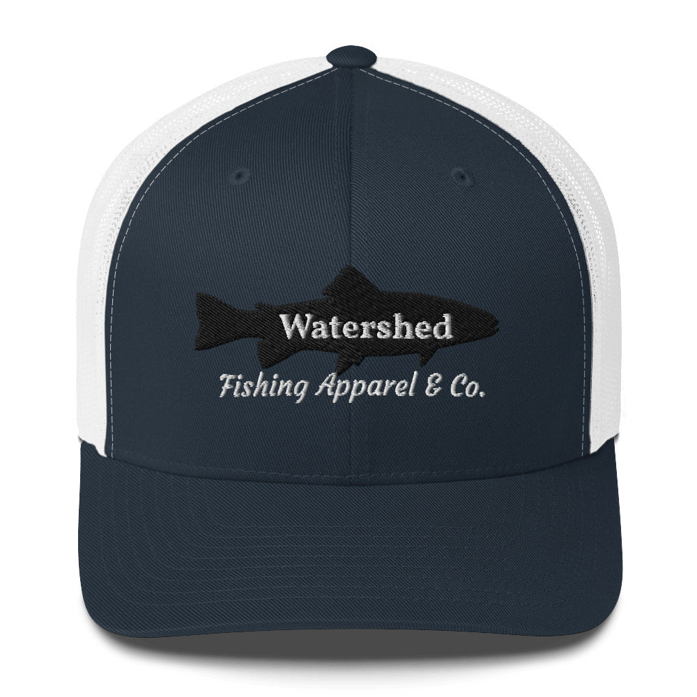 Watershed Fishing Apparel & Co. Embroidered Trout Trucker Cap
