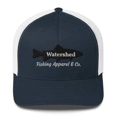 Watershed Fishing Apparel & Co. Embroidered Trout Trucker Cap