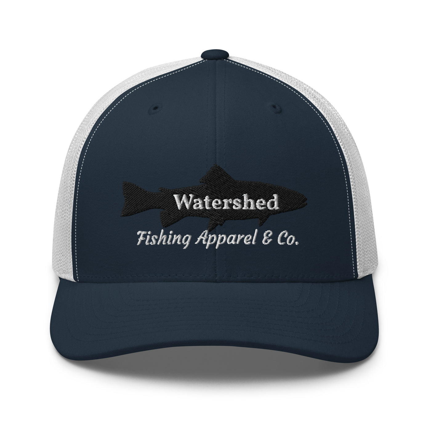 Watershed Fishing Apparel & Co. Embroidered Trout Trucker Cap