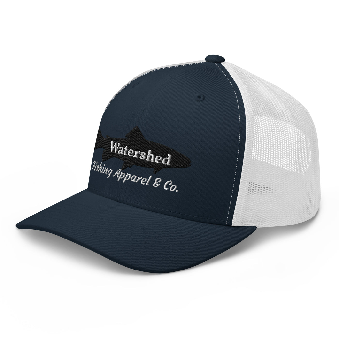 Watershed Fishing Apparel & Co. Embroidered Trout Trucker Cap