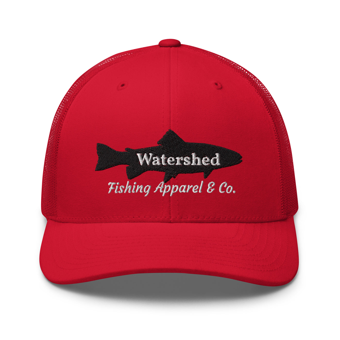 Watershed Fishing Apparel & Co. Embroidered Trout Trucker Cap