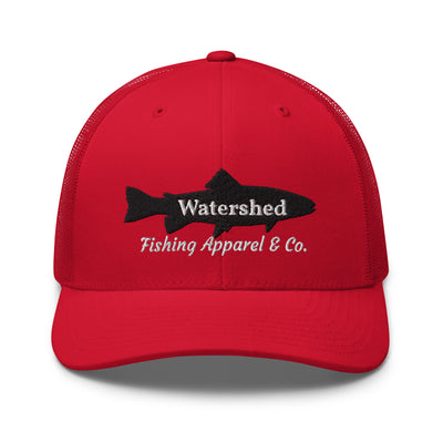 Watershed Fishing Apparel & Co. Embroidered Trout Trucker Cap
