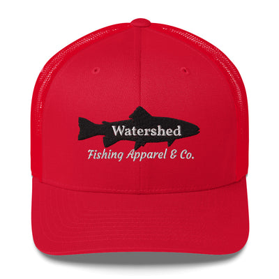 Watershed Fishing Apparel & Co. Embroidered Trout Trucker Cap