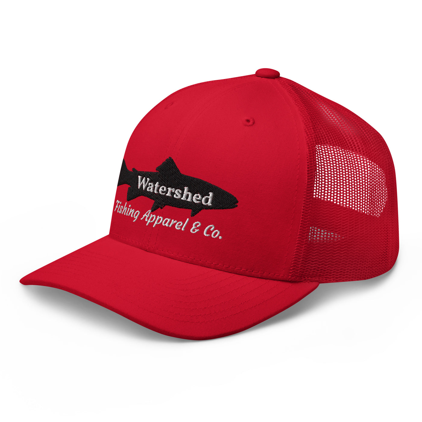 Watershed Fishing Apparel & Co. Embroidered Trout Trucker Cap