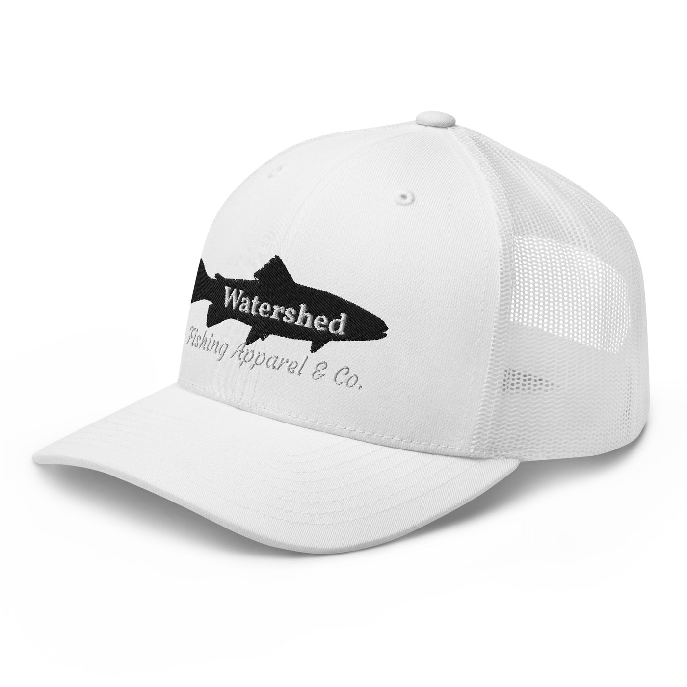 Watershed Fishing Apparel & Co. Embroidered Trout Trucker Cap